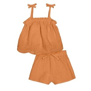 NWT Modern Moment By Gerber Toddler Girl Casual Cotton Outfit Set 2 Piece, 1…